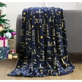 thumbnail image 1 of Ultra Plush Christmas Holiday Printed Fleece Throw/Blanket-50 x 60inch, (Peace and Joy), 50 x 60 inch, 1 of 7