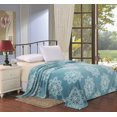 thumbnail image 1 of Ultra Plush Snowflake Design Twin Size Microplush Blanket - Turquoise, 1 of 1