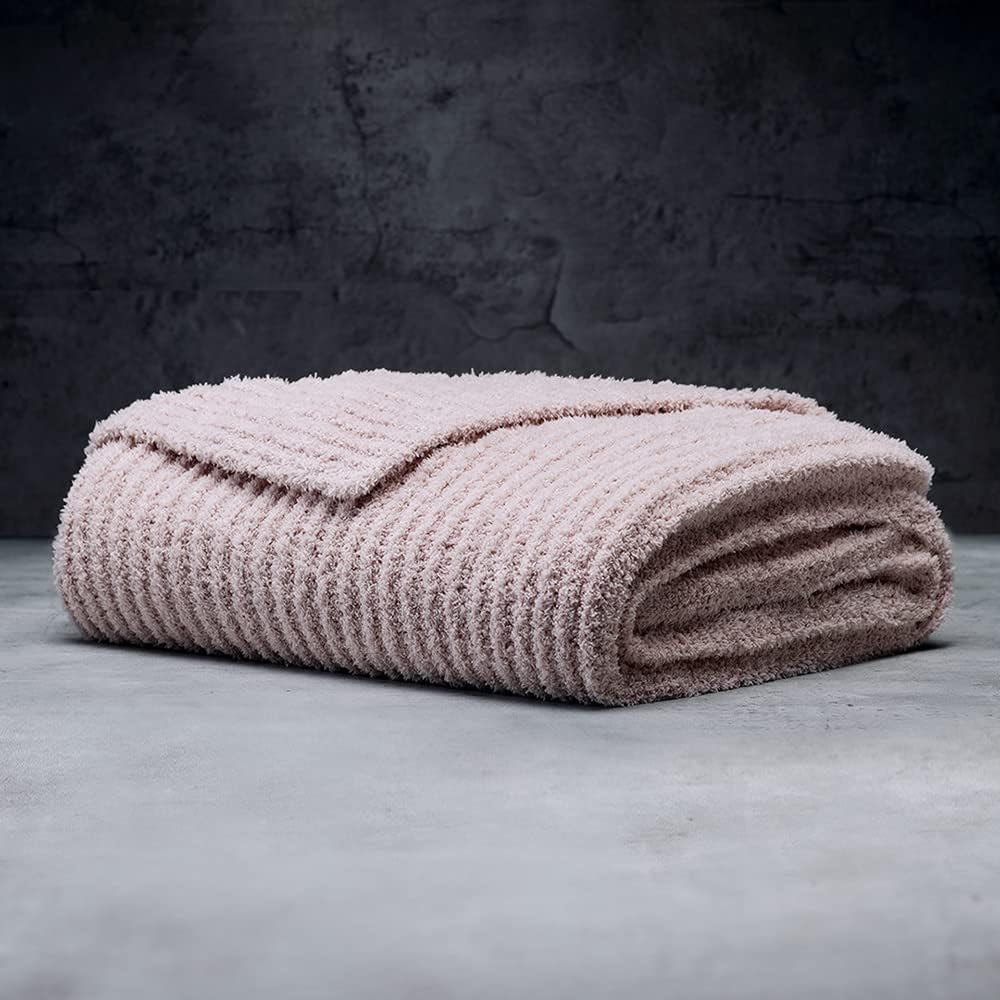 Ultra Plush Throw Blanket Super Soft 75 x100 Viscose Polyester Blend Extra Large Blush Pink Walmart