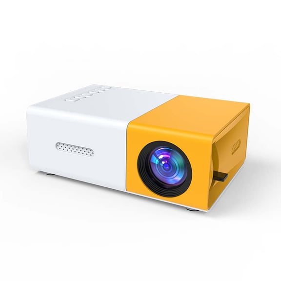 Ultra-Pocket LED Multimedia Projector, Power Bank Compatible, Manual Focus, 30000Hrs Life
