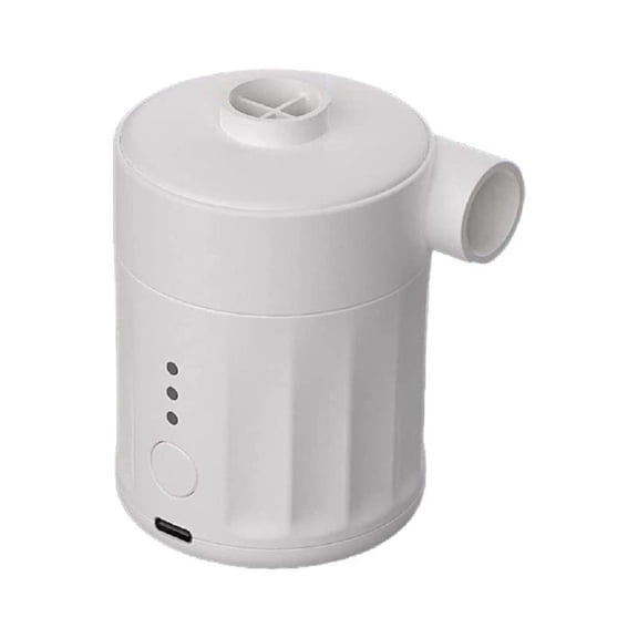 Ultra-Portable 4000mAh Air Fan & Inflator for Outdoor Camping, 4 Nozzles, ABS 164g Compact Design