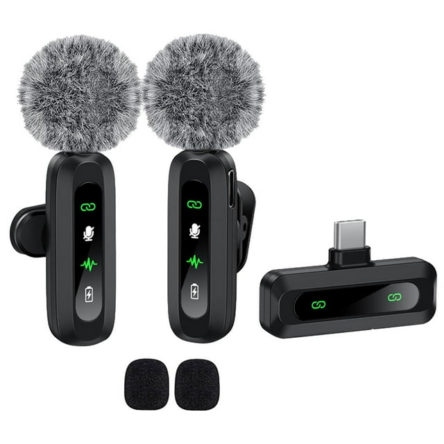 Ultra Portable Clip On Lavalier Mic For Outdoor Live Streaming Wireless