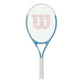 thumbnail interactive-video image 1 of Wilson Ultra Power XL 112 Tennis Racket - Blue/White, Grip Size 3 - 4 3/8", 1 of 7