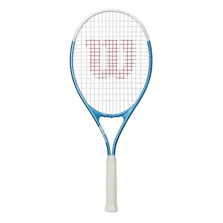 Wilson Ultra Power XL 112 Tennis Racket - Blue/White, Grip Size 3 - 4 3/8"