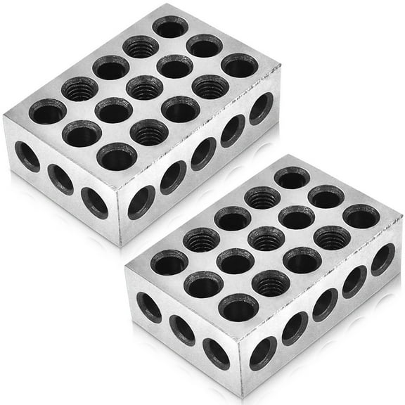 Ultra Precision 1-2-3" Blocks 2pcs/Pair (23 Holes)
