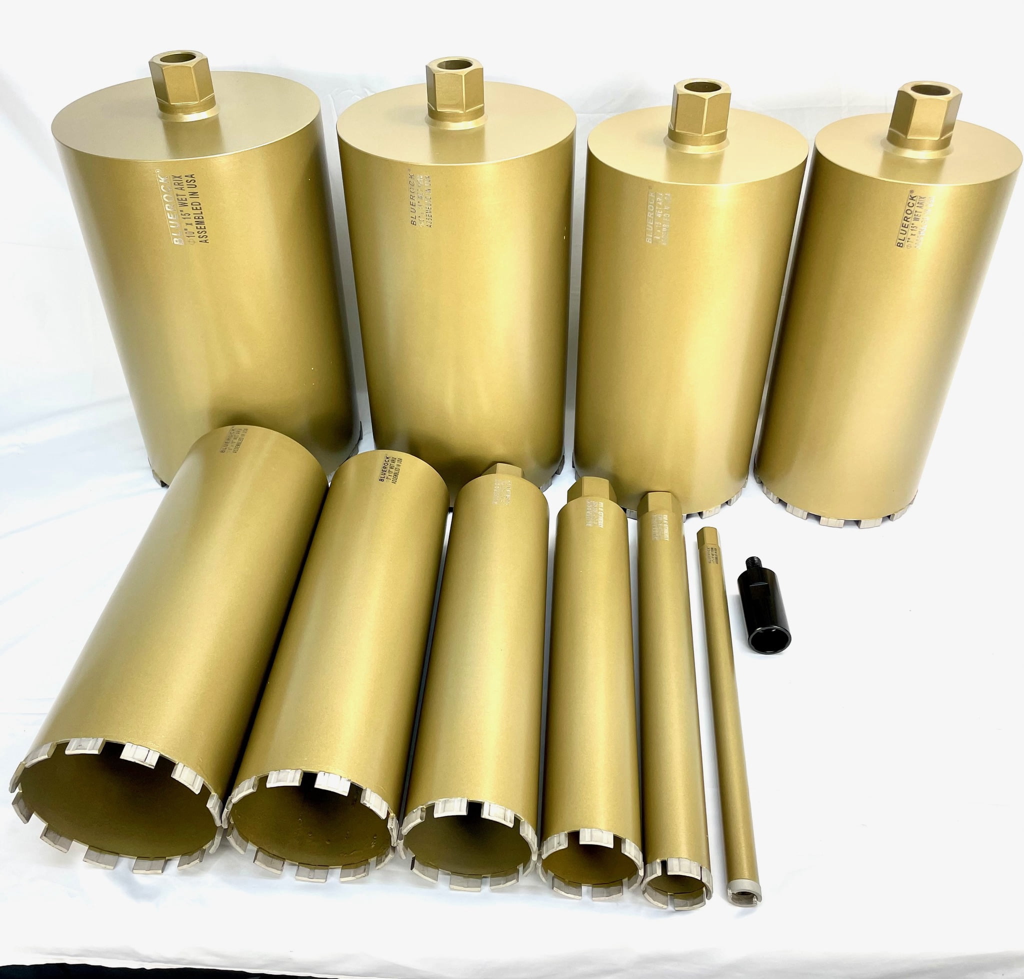 Ultra Premium 1" - 10" Diamond WET Coring Bit Set for Concrete Core ...
