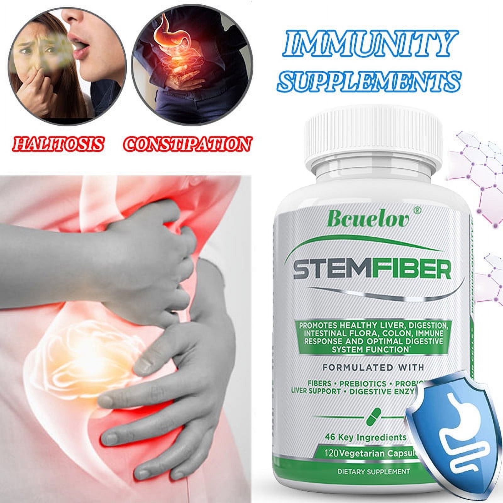 Ultra Premium Daily Fiber, Probiotics, Digestive Enzymes, Prebiotics