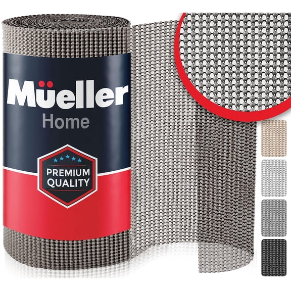 Ultra-Premium Drawer and Shelf Liner, 17.5 Inch x 20 FT Heavy-Duty and Slip-resistant Liner, Durable Non Adhesive Waterproof Roll, for Drawers, Kitchen, Cabinets, Shelves, Desks, Grey