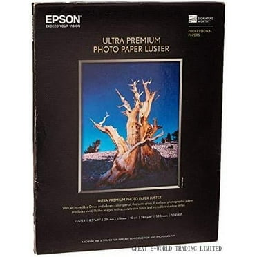 Ultra Premium Photo Paper Luster Inkjet/Laser Photo Paper, 8.5" x 11", 50 Sheets, 50 Count
