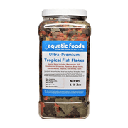 Ultra-Premium Special Blend of Tropical Fish Flakes for All Tropicals Fish. Aquatic Foods Premiun Flakes 1-lb 2oz Lg Jar