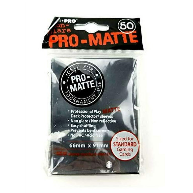 Ultra Pro 0598022 PRO-Matte (100 Count) Deck Protector Sleeves-Magic The  Gathering, Black, 2x50ct, 100 Pack 