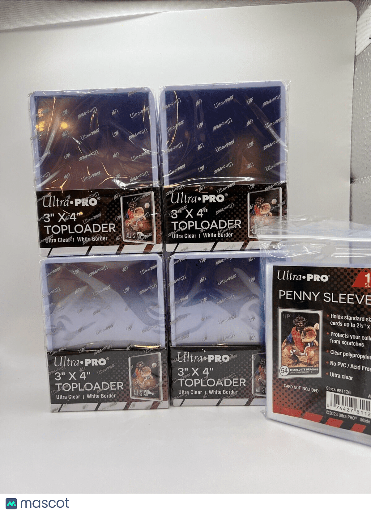 Ultra PRO 35pt Regular White Toploaders – 25 Pack With 100 Sleeves