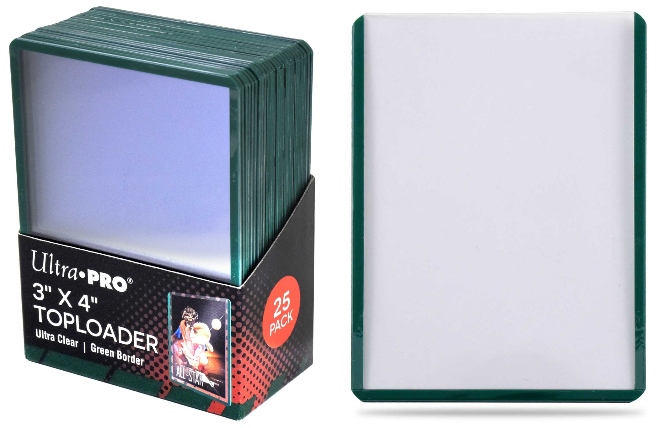 Ultra Pro Green Border Topload Card Holders