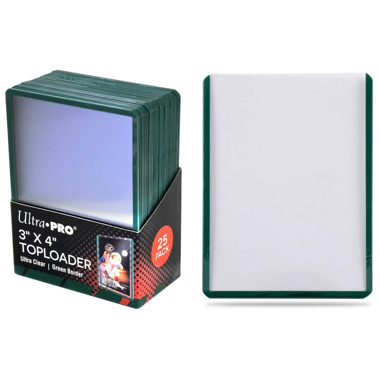 Ultra Pro 3x4 Standard Size Top Loader - Green Bor 