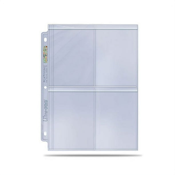 Ultra Pro 4Pocket Platinum Pages (100)
