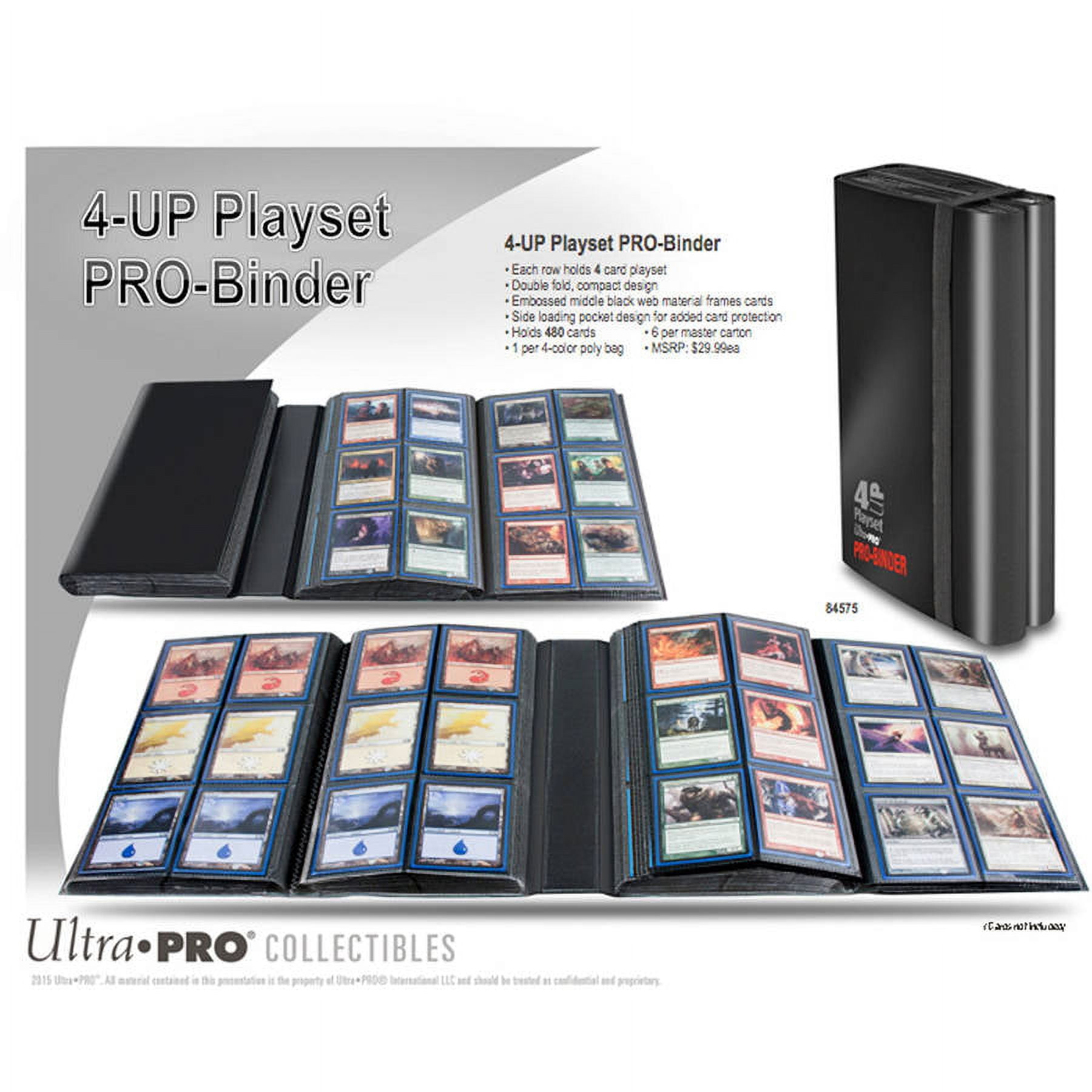 Ultra Pro 4up Playset Pro Binder Card H