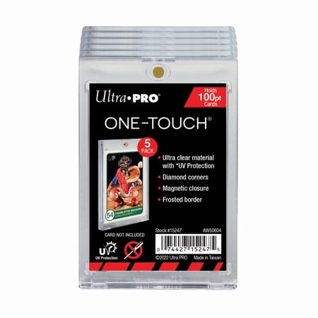 Ultra Pro Gold One Touch 100 pt Card Holders (5 per Pk)
