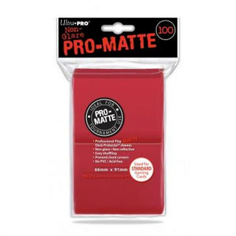 Ultra Pro Pro-Matte Standard Sleeves (100) Red