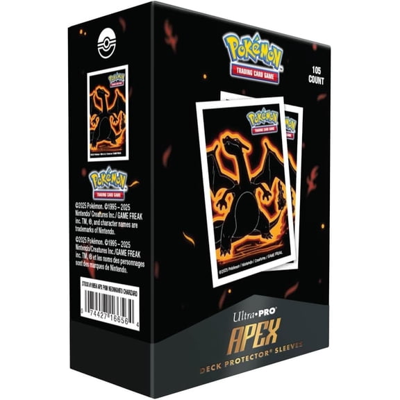Ultra Pro Apex Deck Protectors - Pokemon Neon Kanto - Charizard (105ct)