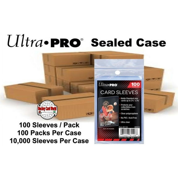 Ultra Pro Card Penny Sleeves 2.5/8 x 3.5/8 CASE - 100 Packs -10,000 Sleeves