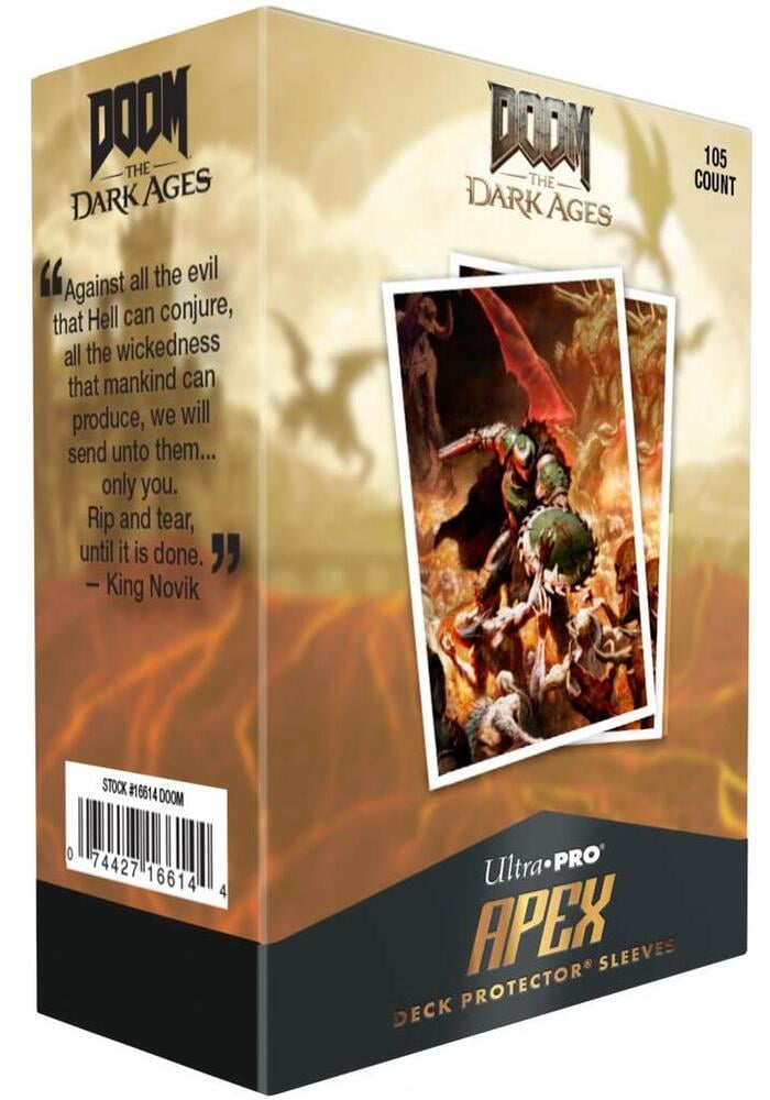 Ultra Pro Card Sleeves Doom The Dark Ages 105ct APEX Deck Protector Sleeves  - Onslaught - Walmart.com