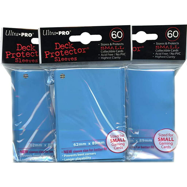 Ultra Pro Card Supplies YUGIOH Deck Protector Sleeves Blue 60 Count