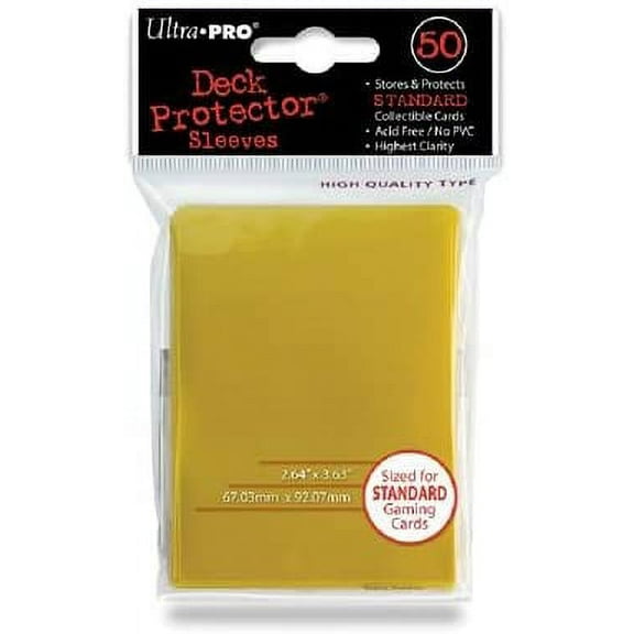 Ultra Pro Deck Protector For Collectible Gaming & Sports Cards - Canary Yellow Color - Pack of 50 Protectors