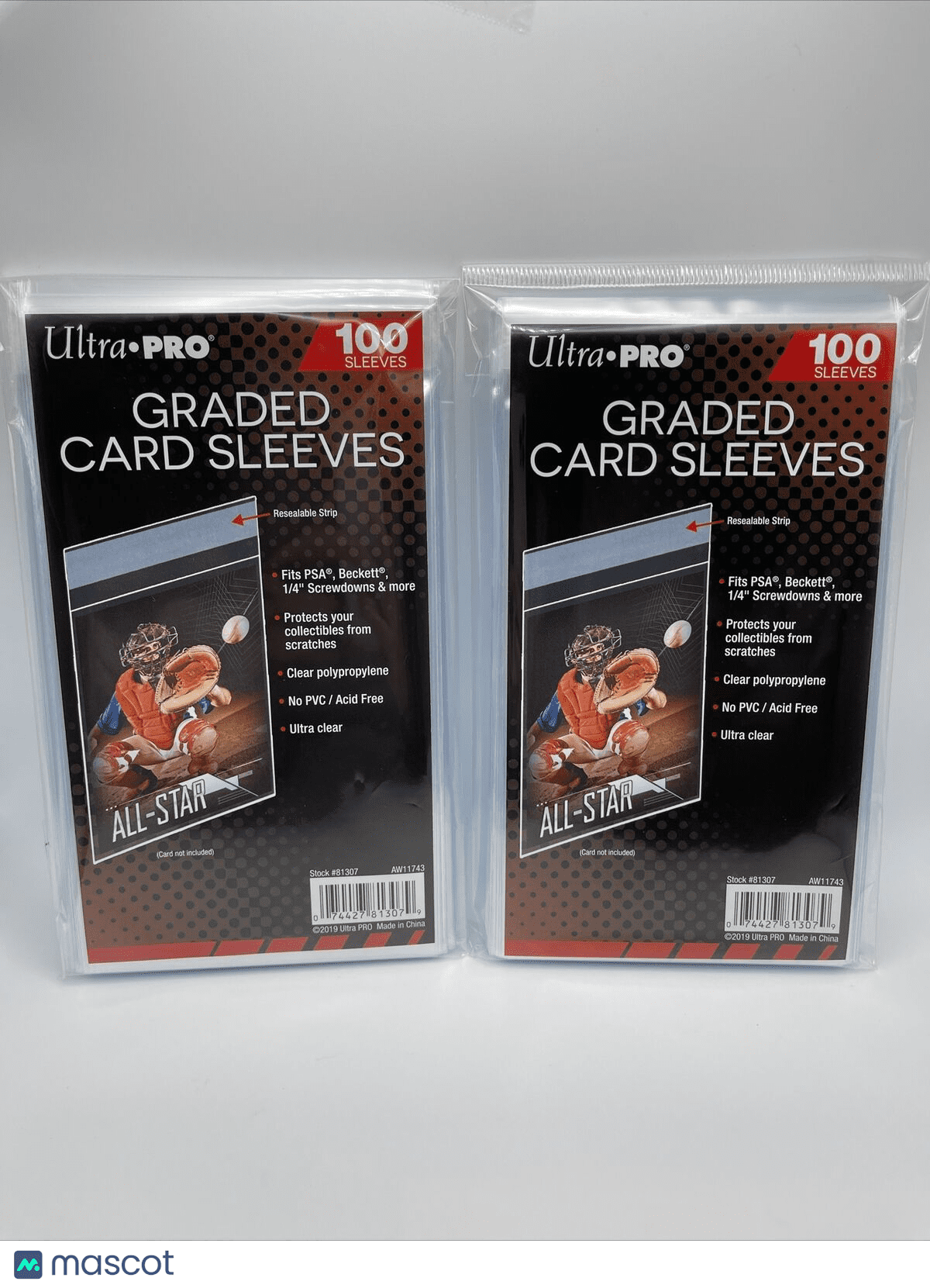 Ultra Pro GRADED Card Sleeves 2 Packs of 100, 200 Total - Walmart Business Supplies Ultra Pro GRADED Card Sleeves 2 Packs of 100, 200 Total - Walmart Business Supplies