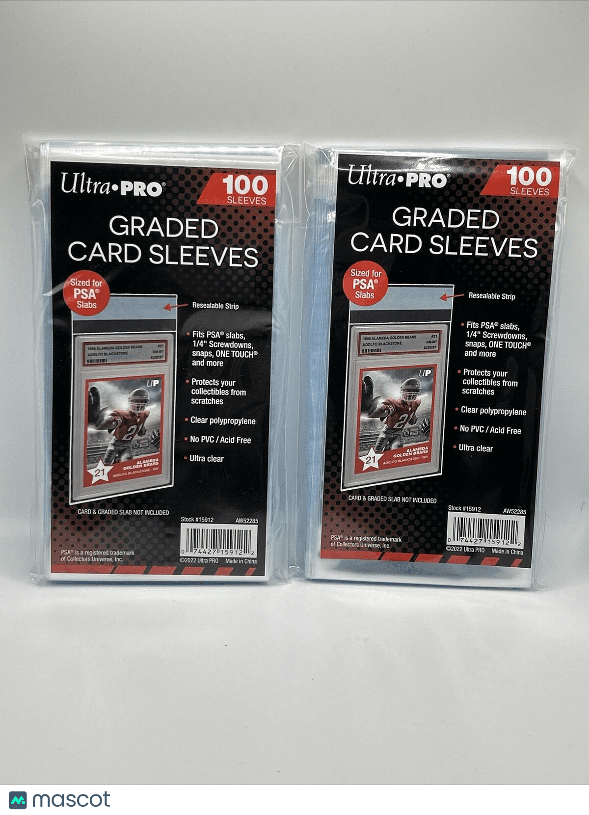 Ultra Pro GRADED Card Sleeves PSA Perfect Fit 2 Packs of 100, 200 Total Ultra Pro GRADED Card Sleeves PSA Perfect Fit 2 Packs of 100, 200 Total
