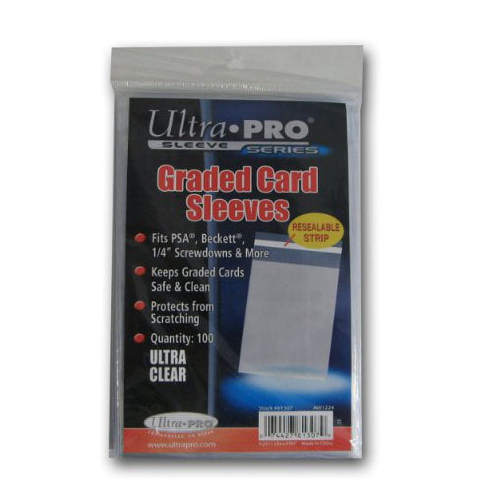 Ultra Pro Graded Card Sleeve 100 Sleeves Walmart