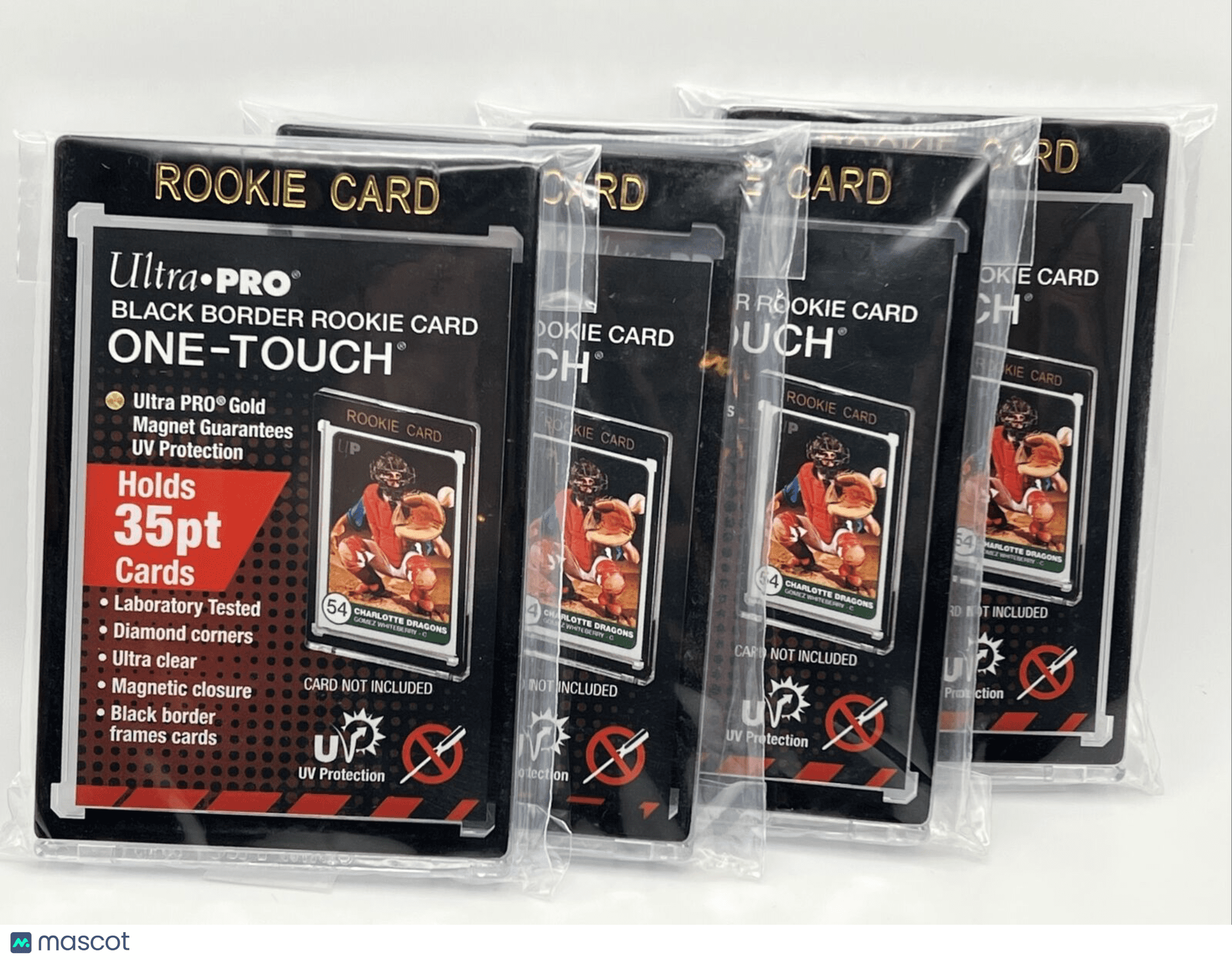 Ultra Pro One-Touch Black Border 35pt Point ROOKIE Magnetic Holder, lot ...