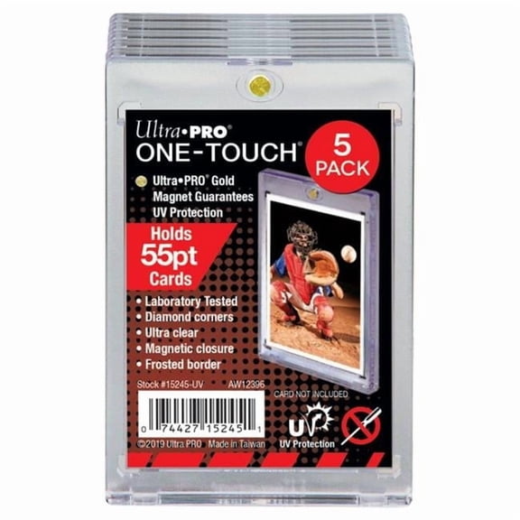 Ultra Pro  One-Touch-UV 55pt Card Holder - 5 Piece