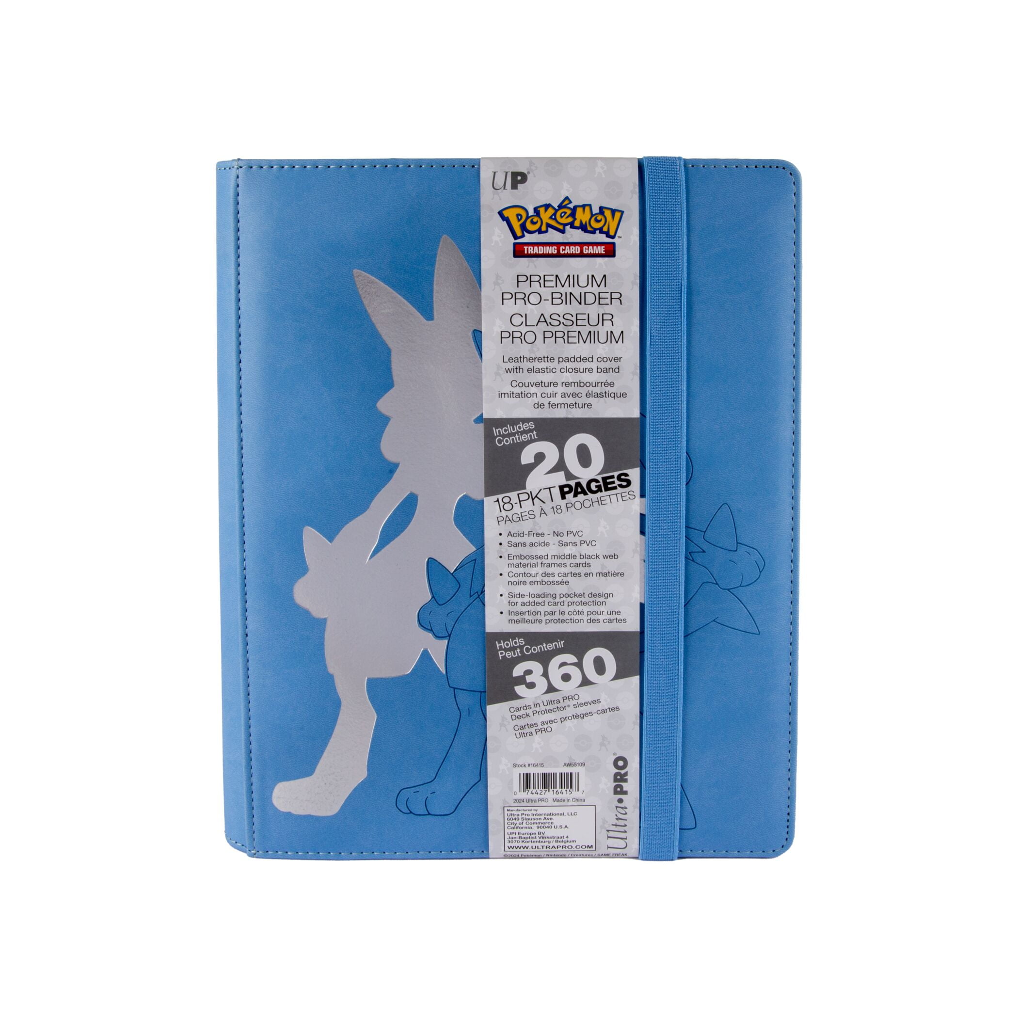 Ultra Pro Pokemon Lucario Elite Premium Pro Binder