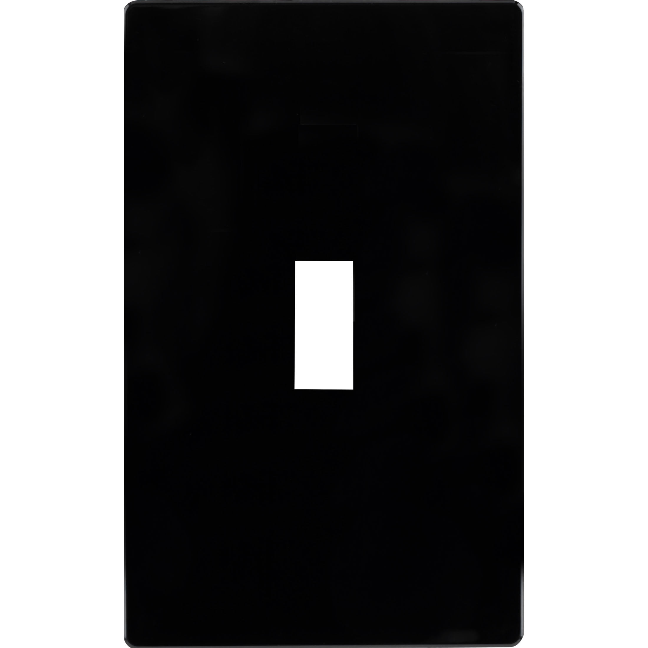 Ultra Pro Screwless Wallplate, Switch Plate, Single Toggle, Black