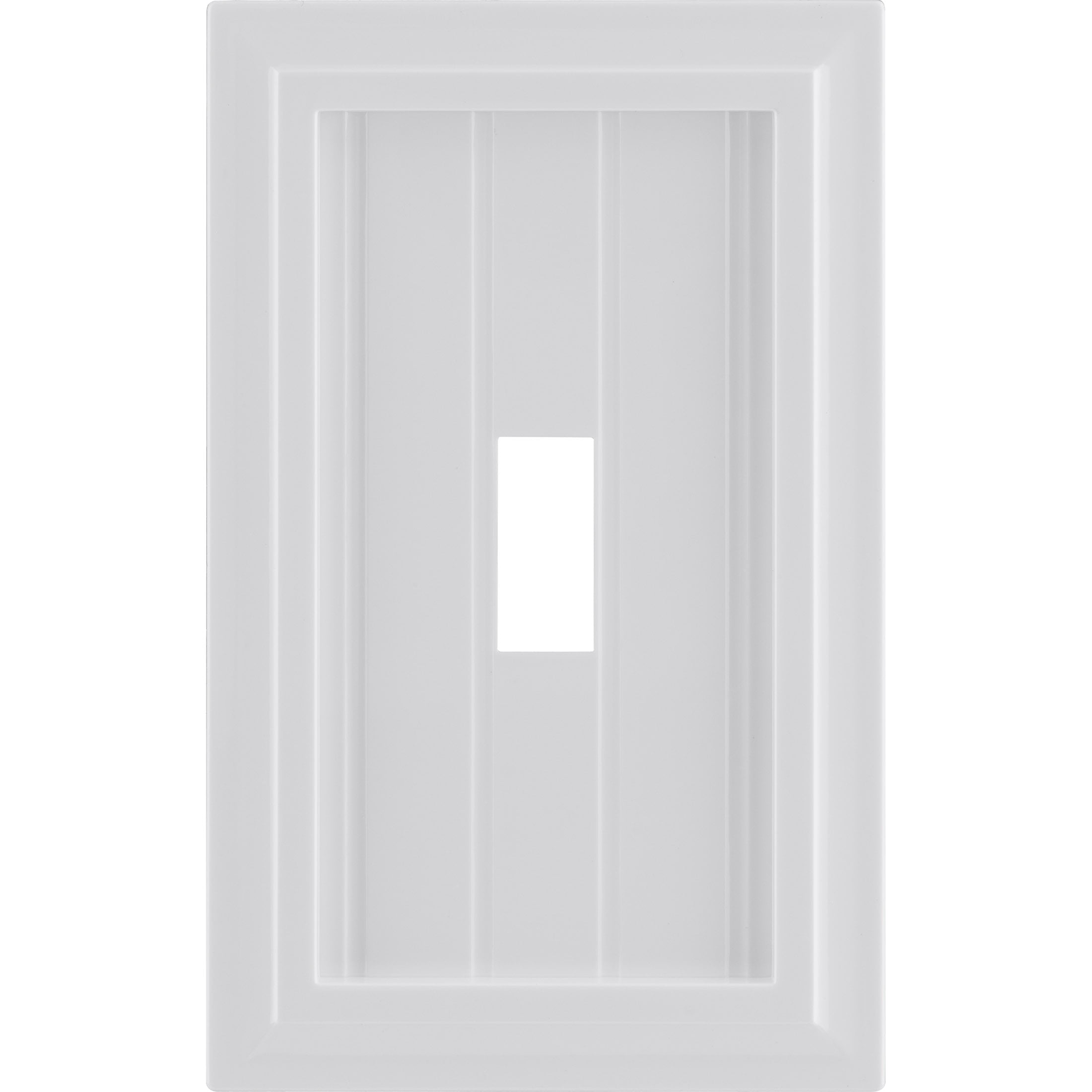 Ultra Pro Screwless Wallplate, Single Toggle, Switch Plate, White Coastal