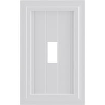 Ultra Pro Screwless Wallplate, Single Toggle, Switch Plate, White Coastal