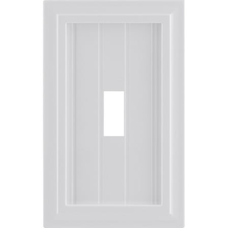 Ultra Pro Screwless Wallplate, Single Toggle, Switch Plate, White Coastal