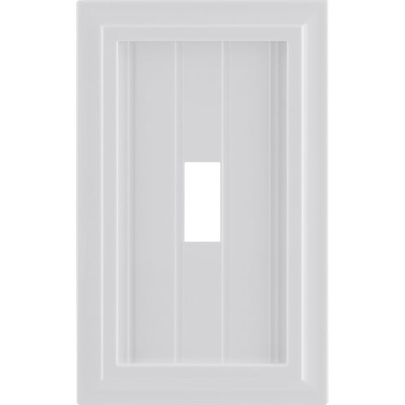 Ultra Pro Screwless Wallplate, Single Toggle, Switch Plate, White Coastal