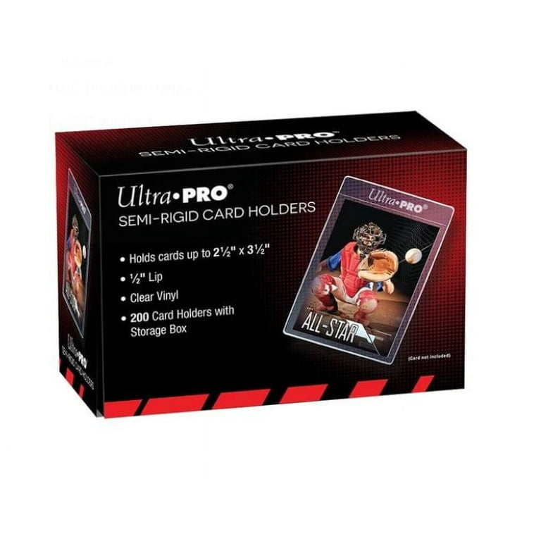 Ultra Pro Semi Rigid 1/2 inch Lip Sleeves, 200 Count, Vinyl Material