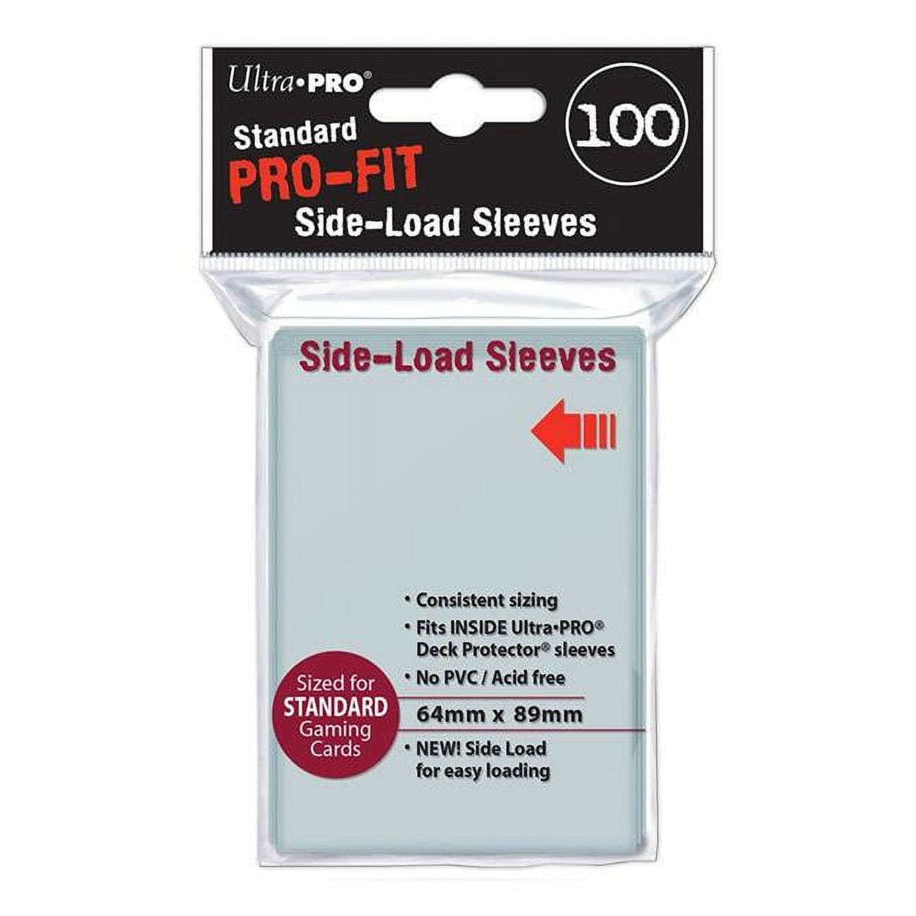 Ultra Pro ULP84649 Pro-Fit Side Loading Inner Sleeves, Clear - 100 Count 
