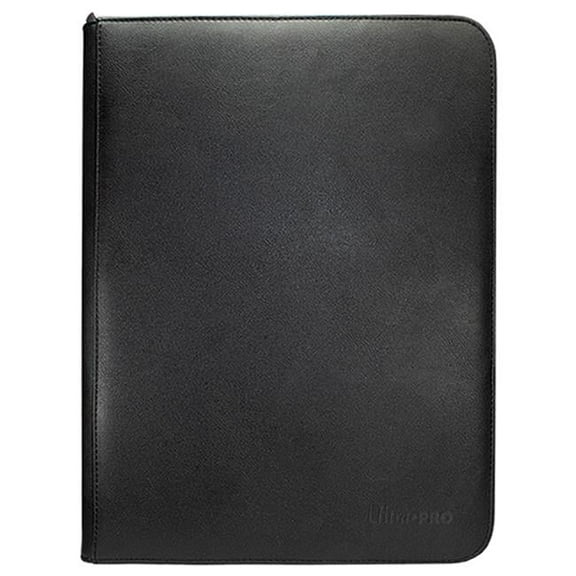 Ultra Pro Vivid 9 Pocket Zippered PRO-Binder Black - Holds up to 360 standard trading cards in Deck Protector sleeves