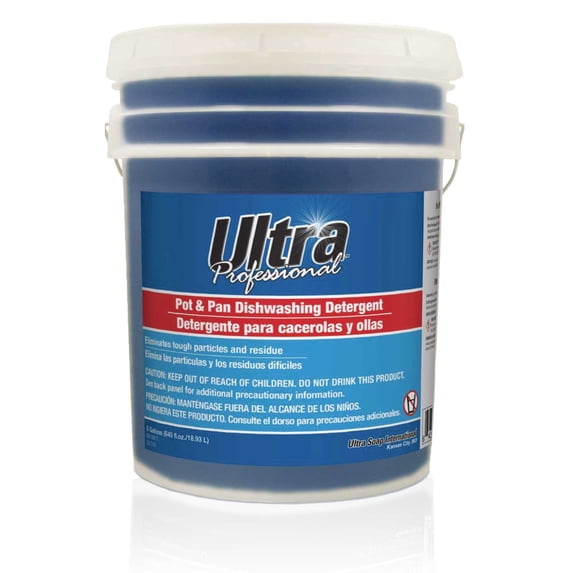 Ultra Professional™ 5 Gal Pot & Pan Dishwashing Detergent, Fresh Scent, Blue