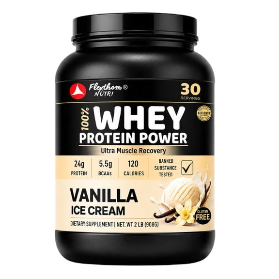 Ultra-Pure 100% Whey Protein Powder Vanilla | Lean Muscle Nutrition (2 lb)