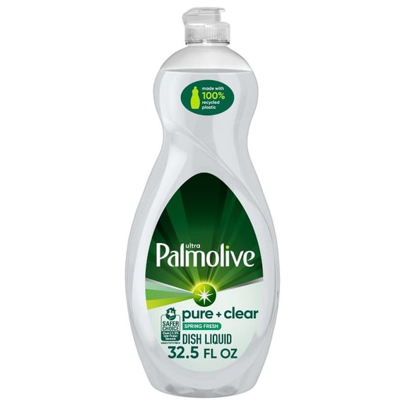 Ultra Pure + Clear Liquid Dish Soap - Spring Fresh Scent - 32.5fl oz: Hypoallergenic, Dye-Free, Paraben-Free