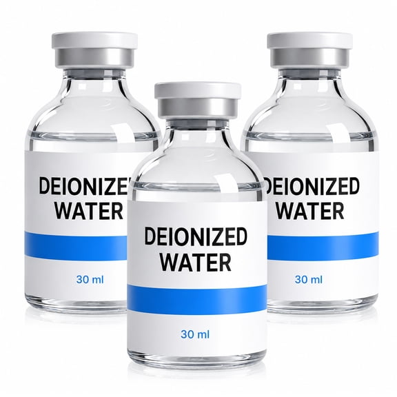 Ultra Pure Deionized Reconstitution Water Made in USA 3 Pack 30mL
