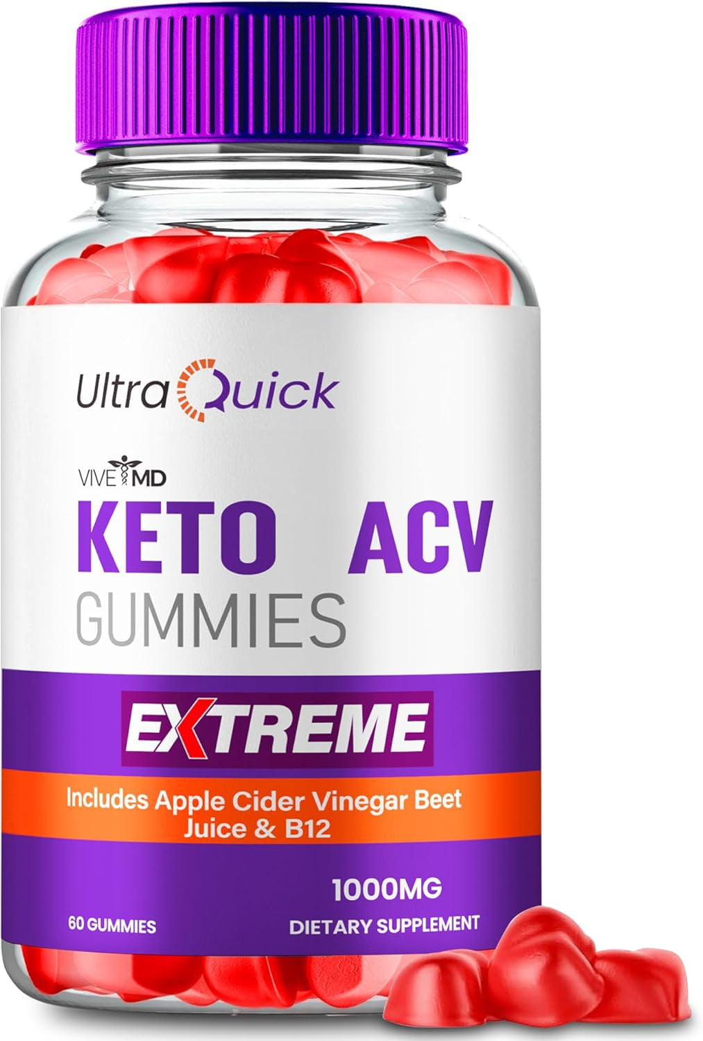 Ultra Quick Keto ACV Gummies (60 Gummies)
