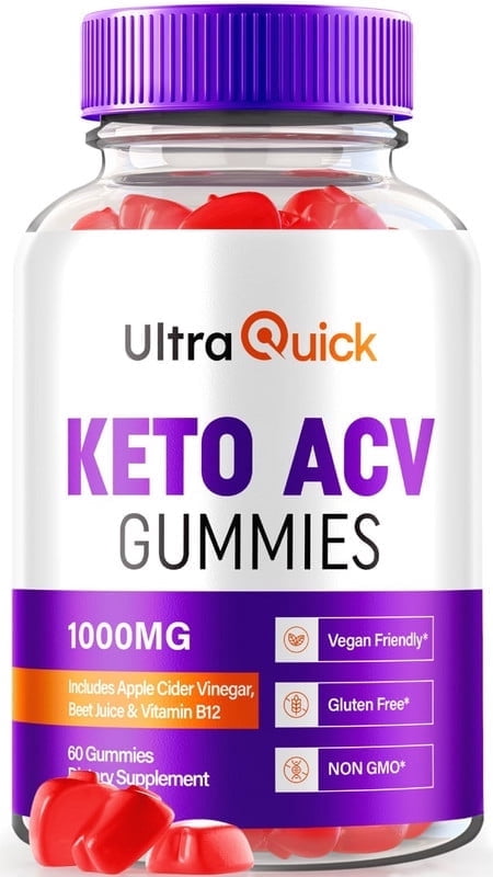 Ultra Quick Keto Gummies, Maximum Strength Keto + ACV, Advanced Weight Loss Supplement for Stubborn Fat, 1000MG plus Keto Vitamins, UltraQuick Reviews (60 Gummies)