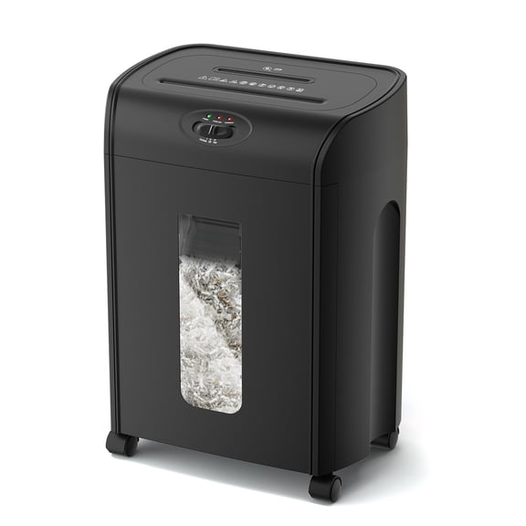Ultra Quiet 15-Sheet Cross Cut Paper Shredder for Home Office, 4.76 Gallon Heavy Duty Shredder with CD and Credit Card Capability, Black ABS