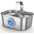 thumbnail image 1 of Ultra-Quiet 3.5L Stainless Steel Pet Water Fountain with 6-Stage Filtration, Smart Window & Anti-Dry Burn Pump for Cats and Dogs (Includes 4 Filters), 1 of 7