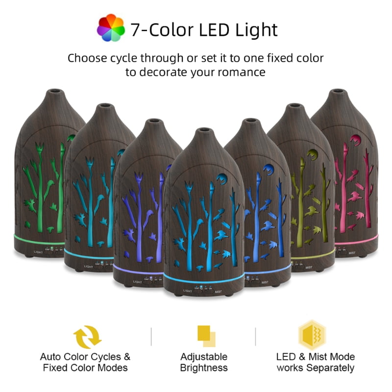Ultra Quiet Aroma Diffuser with Auto Shut-Off Stress Relief Sleep Aid ...